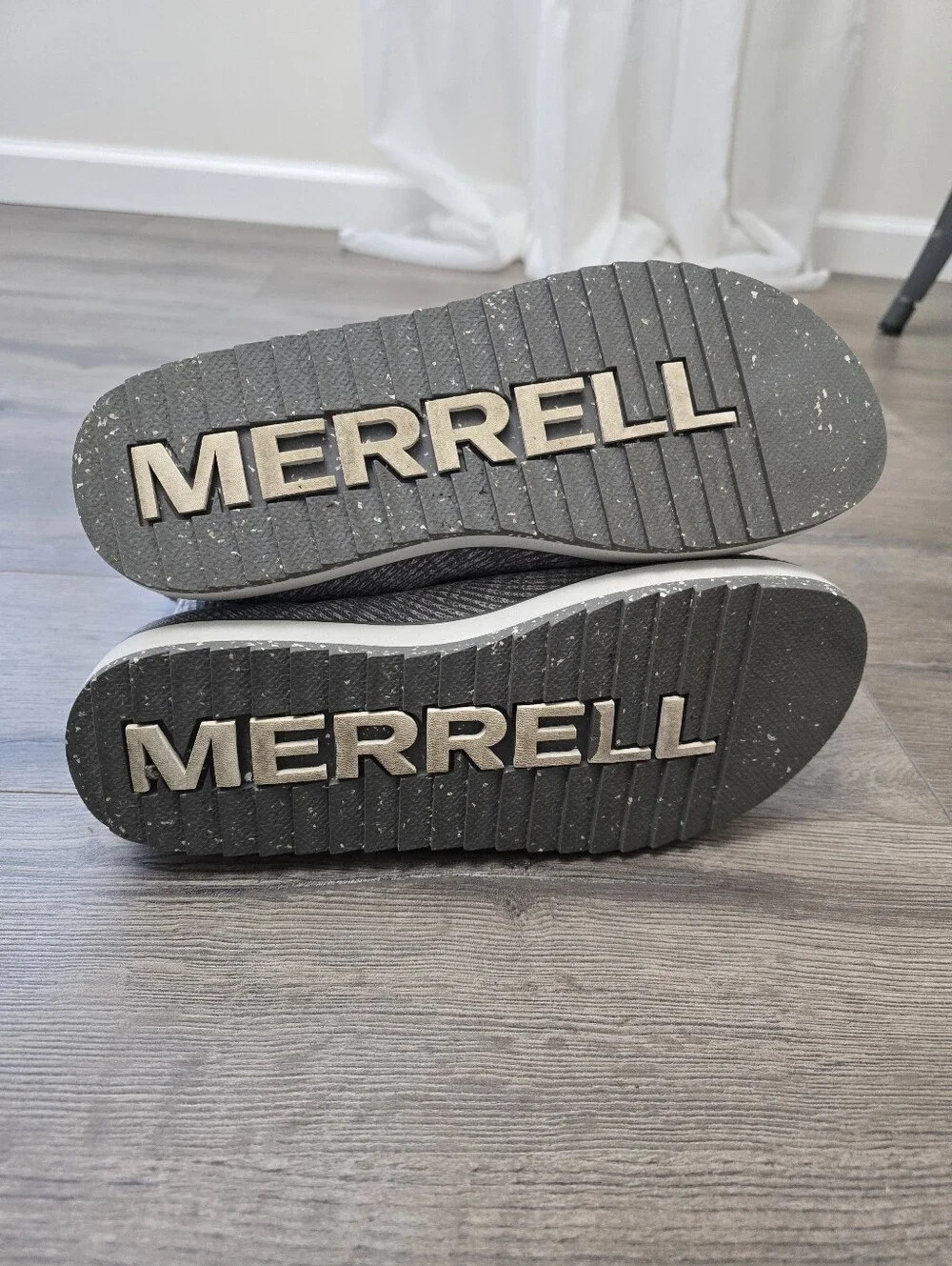 Merrell Women's Juno Knit Pull-On boots Gray Ribbed Winter Comfy